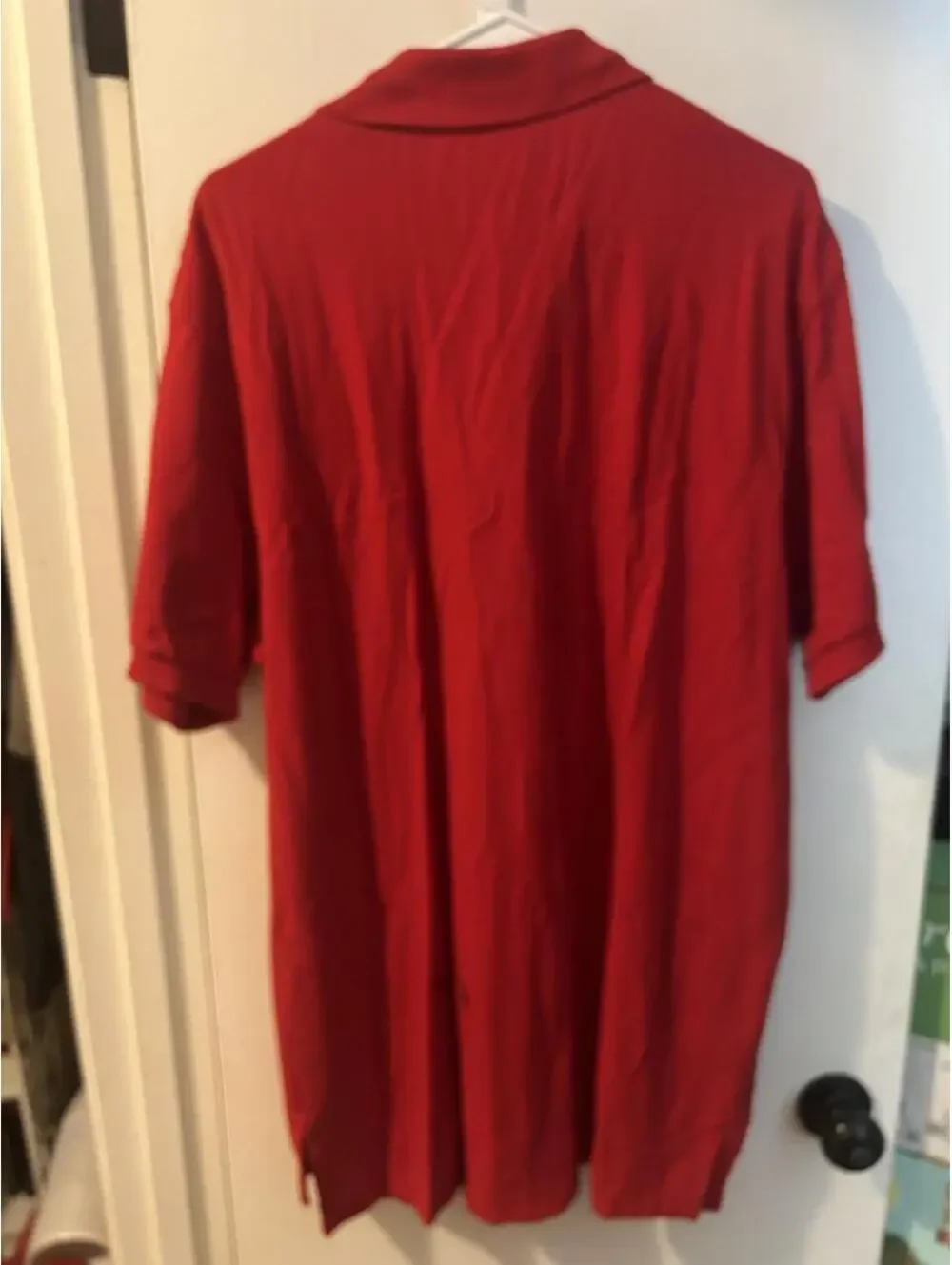 Red Polo Ralph Lauren cotton polo shirt size with blue polo logo XL